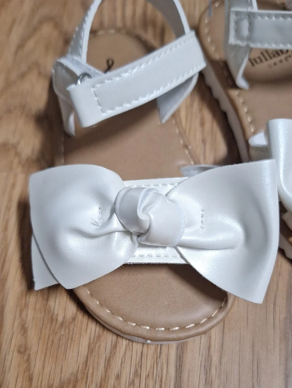 Toddler White Bow Sandals for Baby Girls